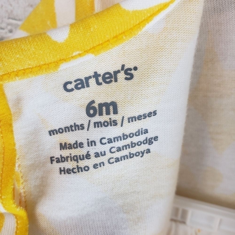 CARTER'S Floral Summer 2 Piece Dress Size 6 mons - Picture 3 of 9